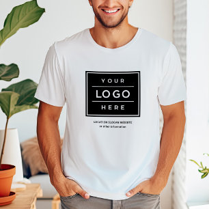 Camiseta Marca de logotipo y nombre comercial del personali