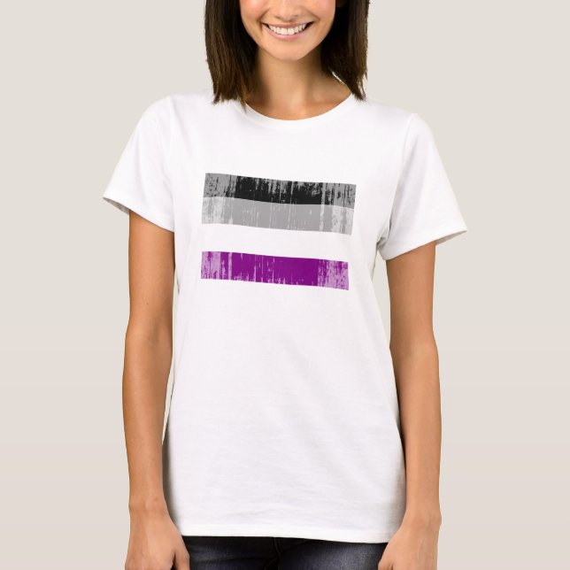 Camiseta Marca de orgullo asexual (Anverso)