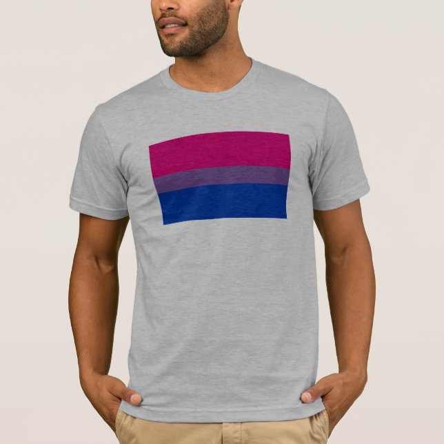 Camiseta Marca de orgullo bisexual (Anverso)