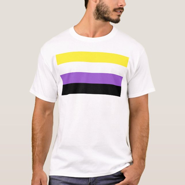 Camiseta Marca de orgullo no binaria (Anverso)