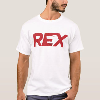 Camiseta marca de palabras con silueta de Tyrannosaurus