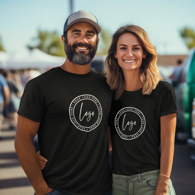 Camiseta Marca de personal del personalizado Business Logo (Add your business logo to the front, add any business details to the back(name, address, tagline))