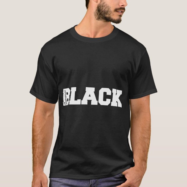 Camiseta Marca de pesca de verano negro (Anverso)