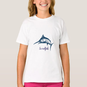 Camiseta Marca de pez espada única estilo