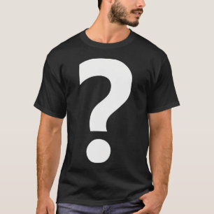 Camiseta Marca de pregunta de puntuación