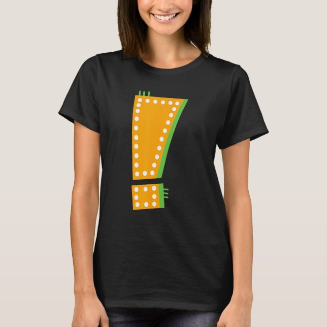 Camiseta Marca de pregunta de puntuación caprichosa (Anverso)