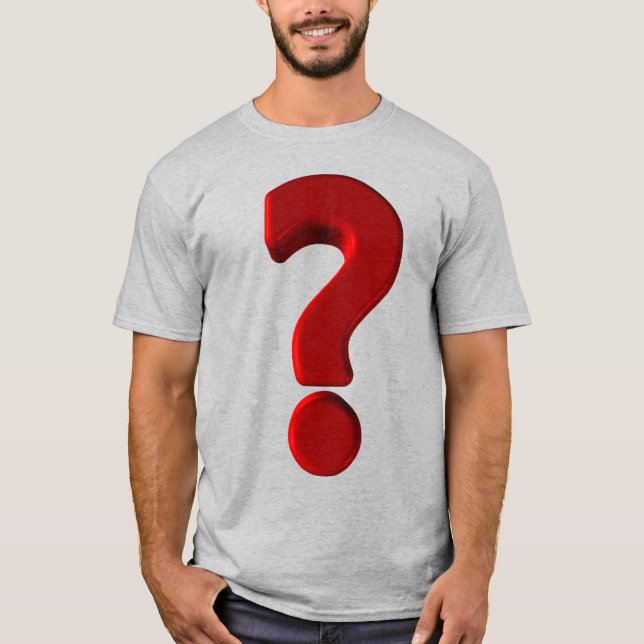 Camiseta Marca de pregunta T Shirt (Anverso)