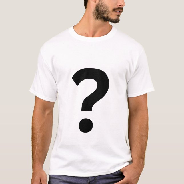Camiseta ¿Marca de preguntas? (Anverso)