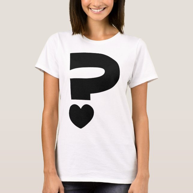 Camiseta Marca de preguntas (Anverso)