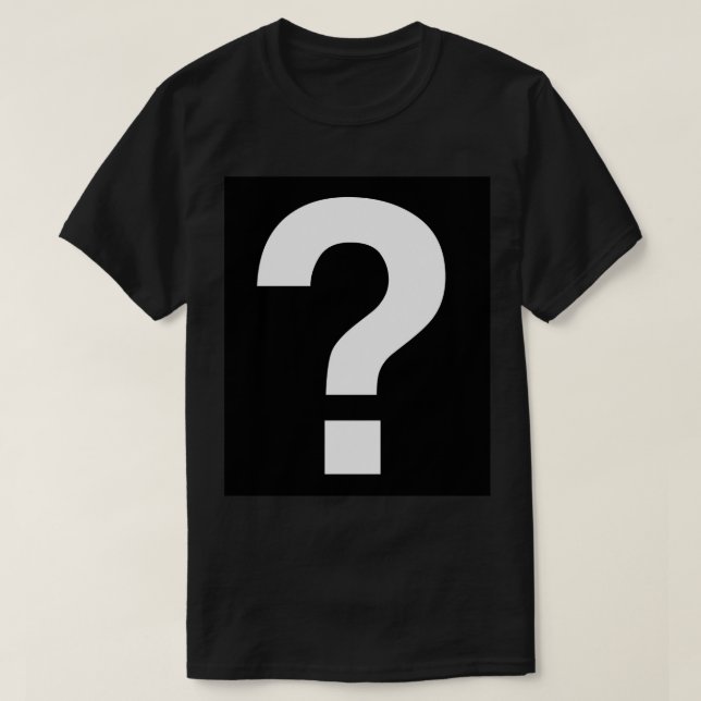 Camiseta Marca de preguntas (Diseño del anverso)