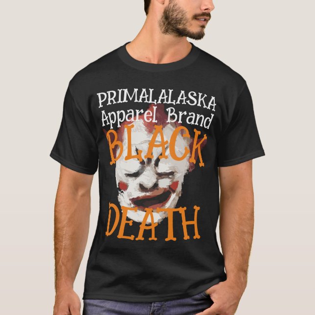 CAMISETA MARCA DE ROPA PRIMALALASKA MUERTE NEGRA (Anverso)