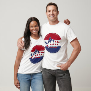 Camiseta Marca de verificación de VOTO bandera de EE. UU. 2