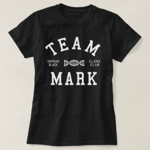 Camiseta Marca negra huérfana del equipo