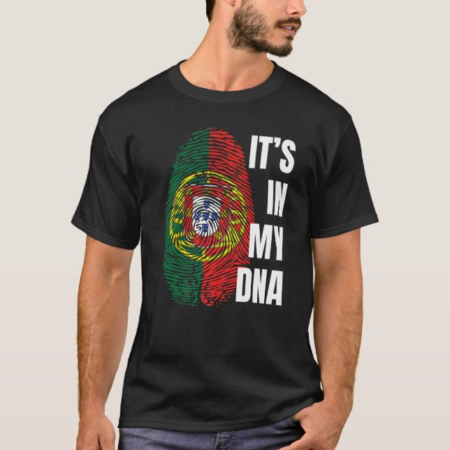 Camiseta Marca portuguesa Dna Fingprint Portugal (Anverso)