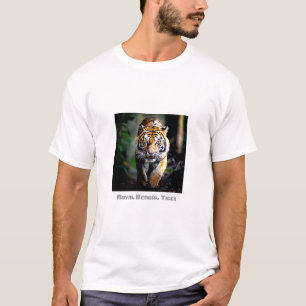Camiseta Marca real de tigre de Bengala