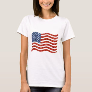 Camiseta marca secuencial americana