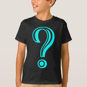 Camiseta Marcador de preguntas cincelado