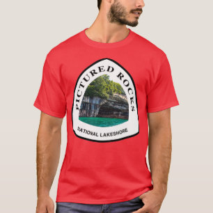 Camiseta Marcador nacional de senderos Rocks National Lakes