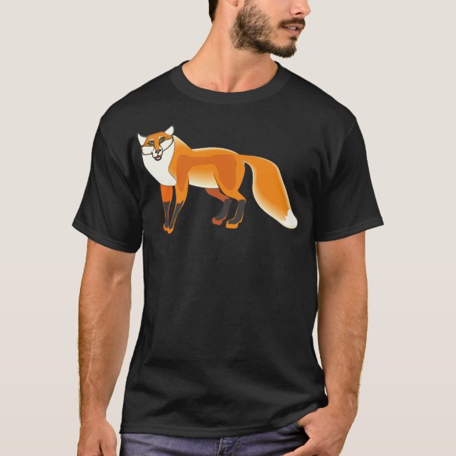 Camiseta marcadores de zorro labrador de animales (Anverso)