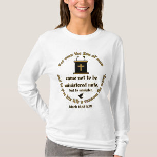 Camiseta Marcar 10:45 KJV Biblia Verse Faith con Escrituras