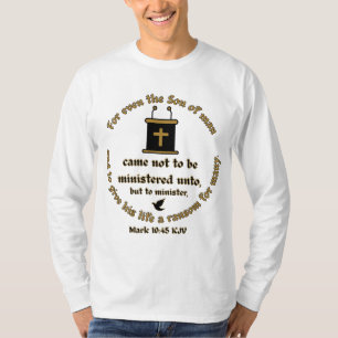 Camiseta Marcar 10:45 KJV Biblia Verse Faith con Escrituras