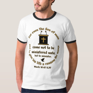 Camiseta Marcar 10:45 KJV Biblia Verse Faith con Escrituras