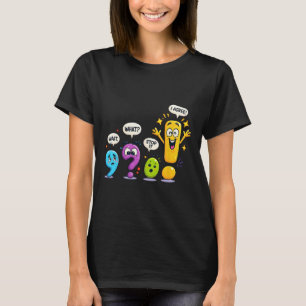 Camiseta Marcas de puntuación gramatical divertido profesor