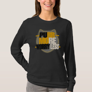 Camiseta Márcate más, preocúpate menos Tipografía divertida