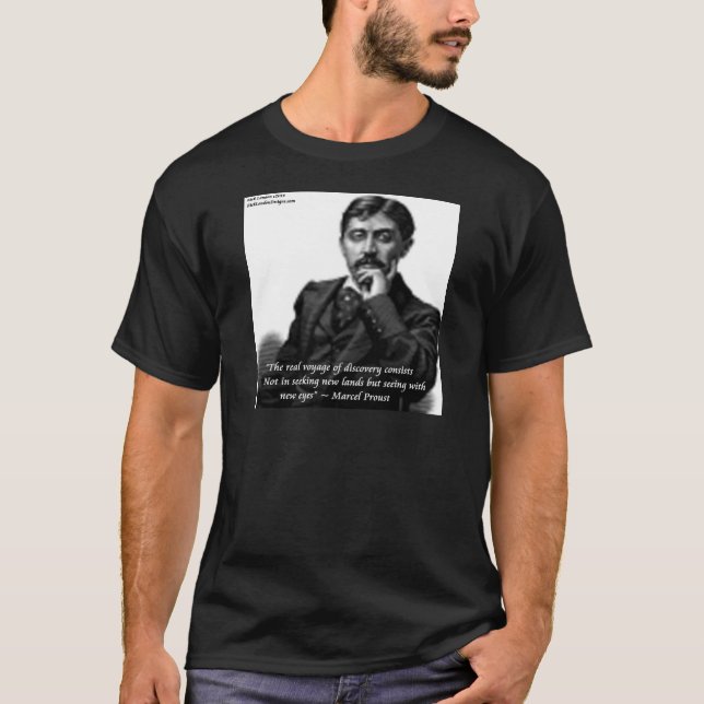 Camiseta Marcel Proust y Famosa Cita (Anverso)