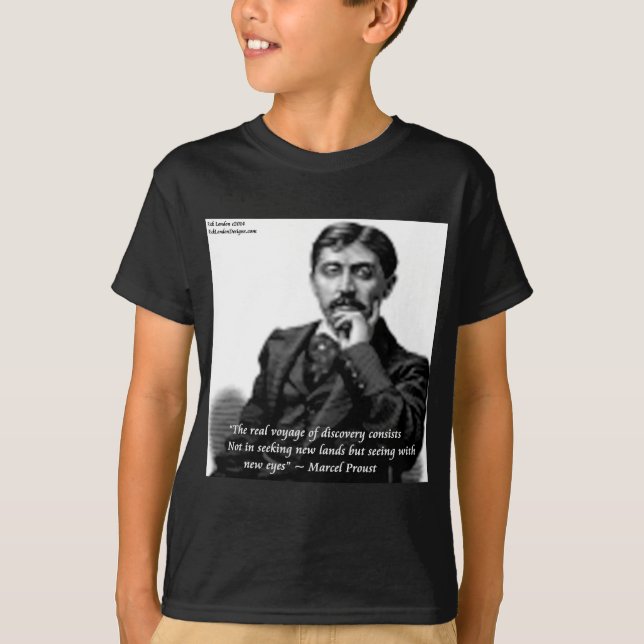 Camiseta Marcel Proust y Famosa Cita (Anverso)