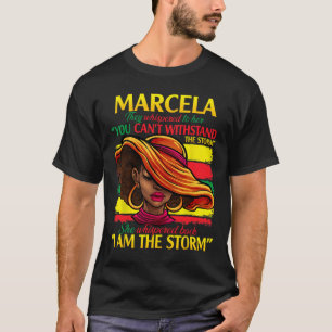 Camiseta Marcela Nombre Familia Apellido Negro Historia Mo