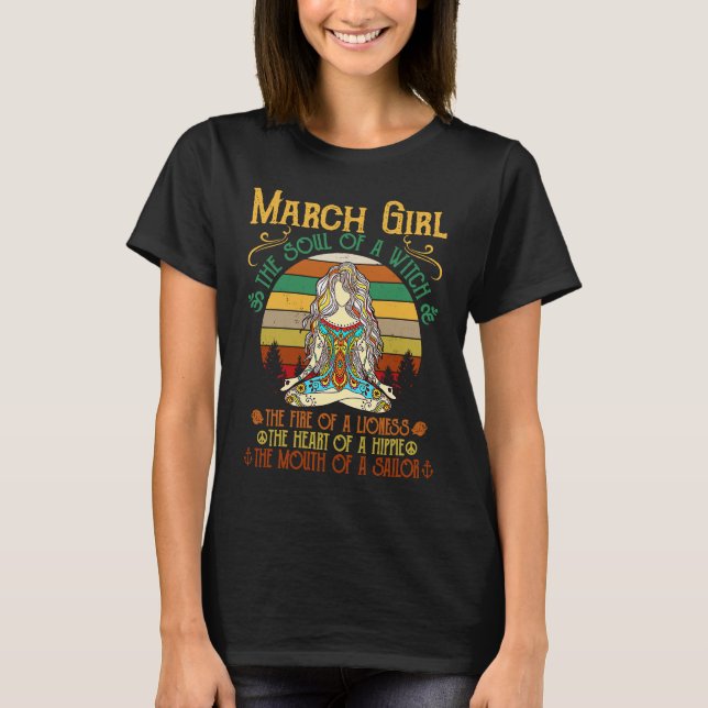 Camiseta March Girl The Soul of a Witch The Fire of A Lione (Anverso)