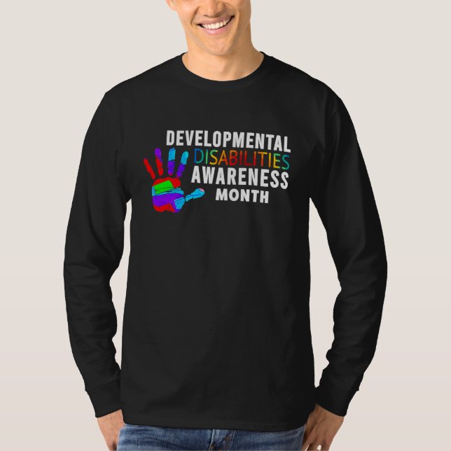 Camiseta March Is National Developmental Disabilities Aware (Anverso)