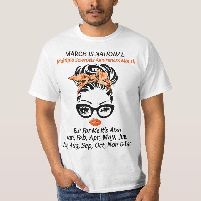 Camiseta March is national Sclerosis Awareness Month MS Awa (Anverso)