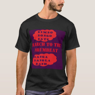 Camiseta Marcha al diseño del mensaje del logo del tambor p