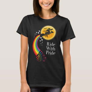 Camiseta Marcha de brujas en Halloween con orgullo LGBT cam