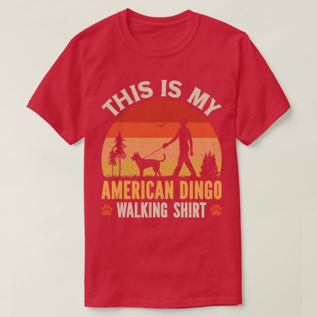 Camiseta Marcha de Dingo Americano (Diseño del anverso)