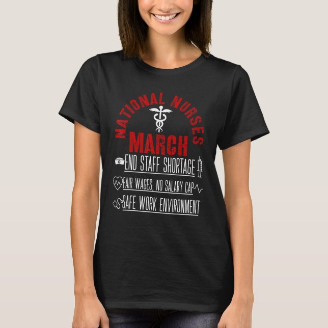 Camiseta Marcha de Enfermeras de las Naciones Unidas (Anverso)