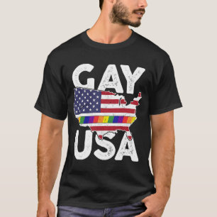Camiseta Marcha de la bandera arcoiris del orgullo LGBT est