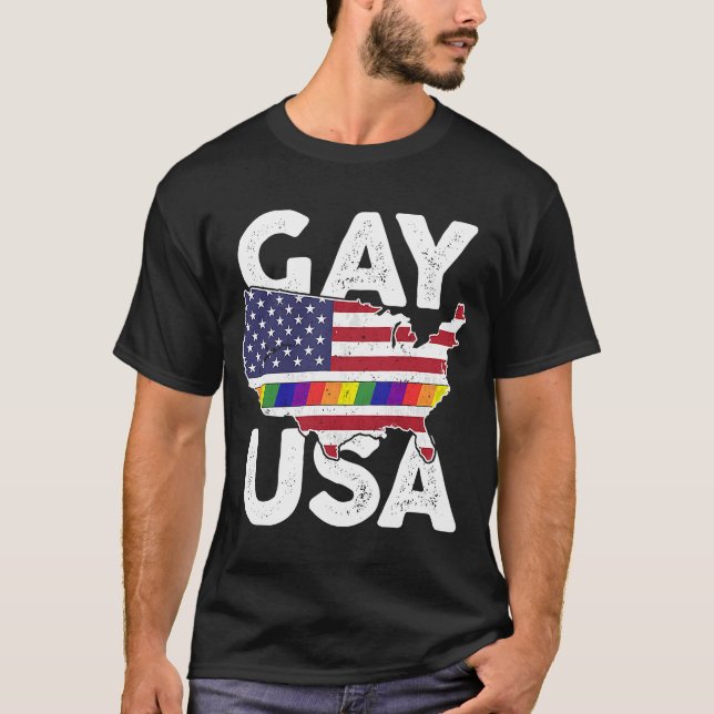 Camiseta Marcha de la bandera arcoiris del orgullo LGBT est (Anverso)