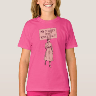 Camiseta Marcha de la Sufragette, té por la igualdad de las
