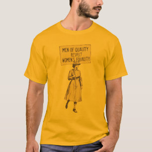 Camiseta Marcha de la Sufragette, té por la igualdad de las
