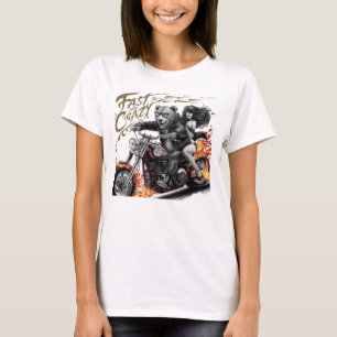 Camiseta Marcha de las libertades: Mujer en motocicleta
