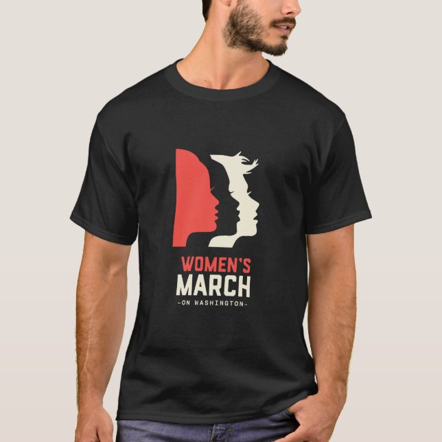 Camiseta Marcha de mujeres en Washington 2017 Oficial (Anverso)