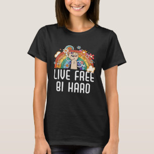 Camiseta Marcha del Orgullo Bisexualidad Libre en Vivo
