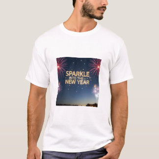 Camiseta Marcha en la fiesta de Año Nuevo" .