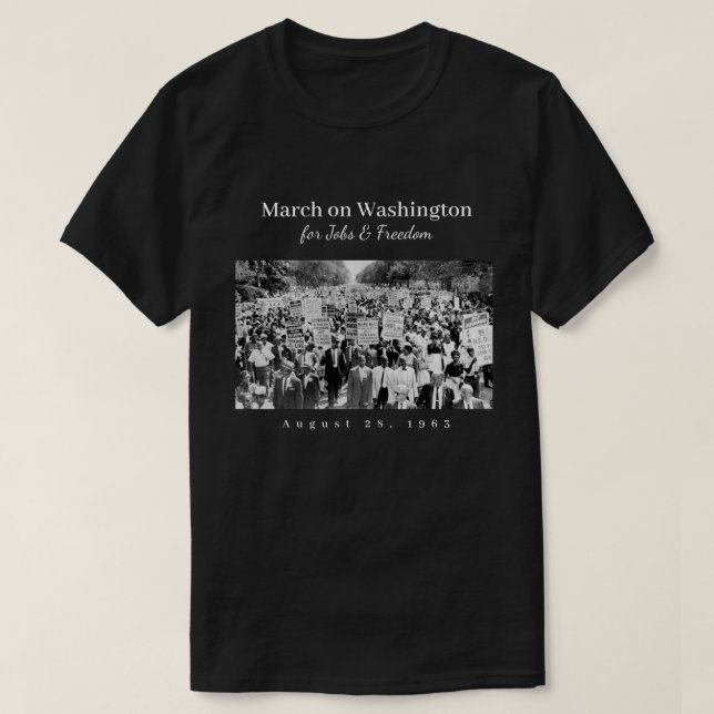 Camiseta Marcha en Washington 1963 (Diseño del anverso)