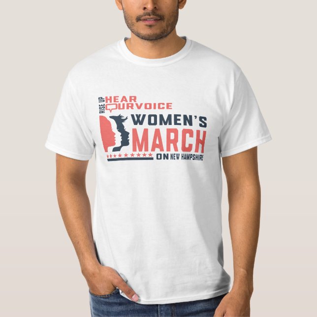 Camiseta Marcha Feminista de Art & Apparel Hampshire (Anverso)