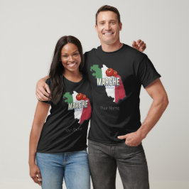 Camiseta Marcha Italia Retro Región Mapa de recuerdo de cos