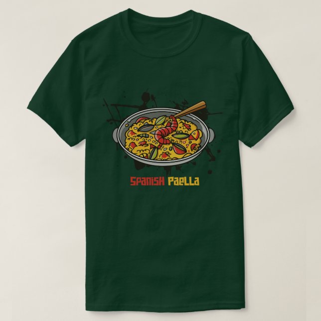 Camiseta Marcha por el Día Nacional de la Paella en España (Diseño del anverso)